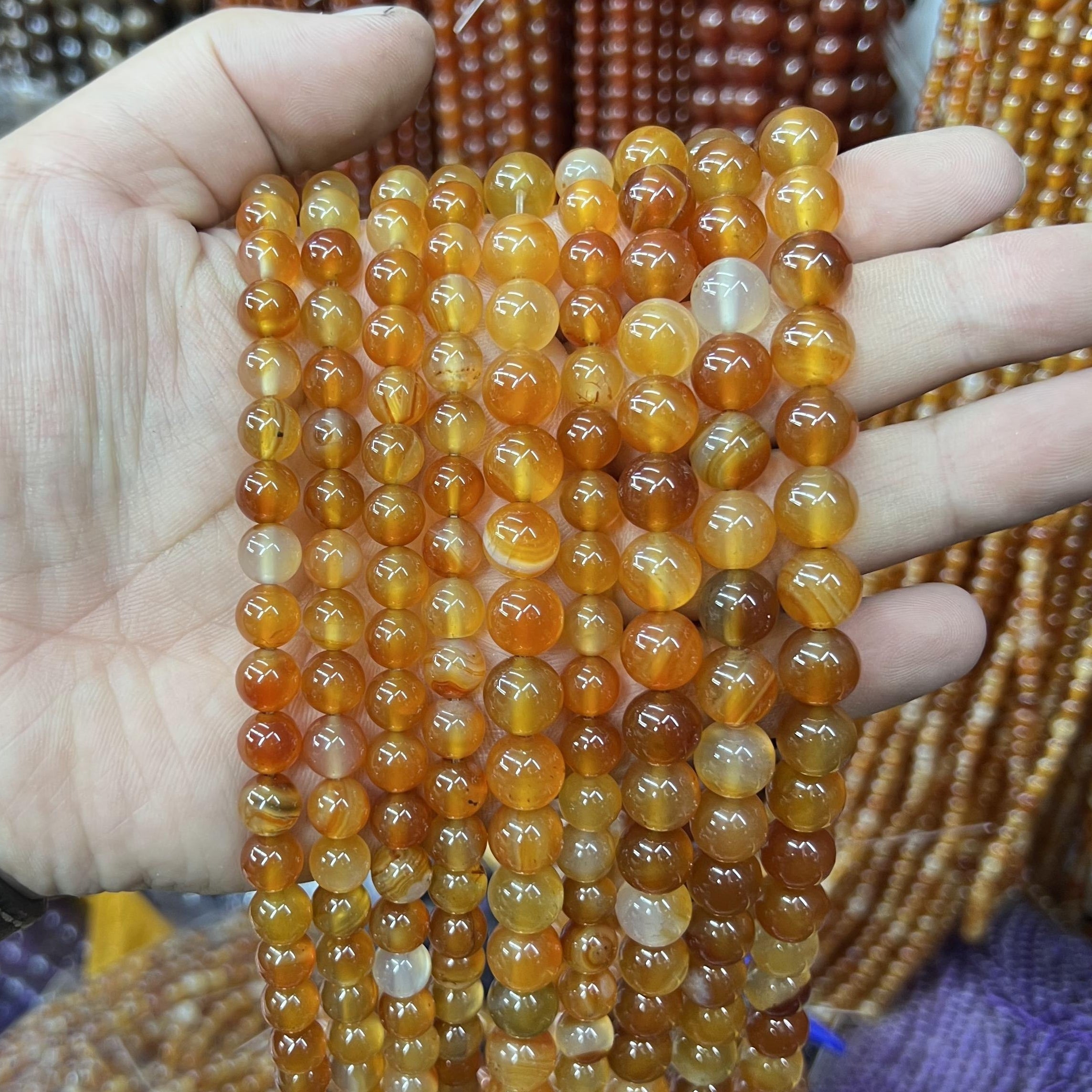 $2.5--8mm semi precious beads #1 Free Shipping