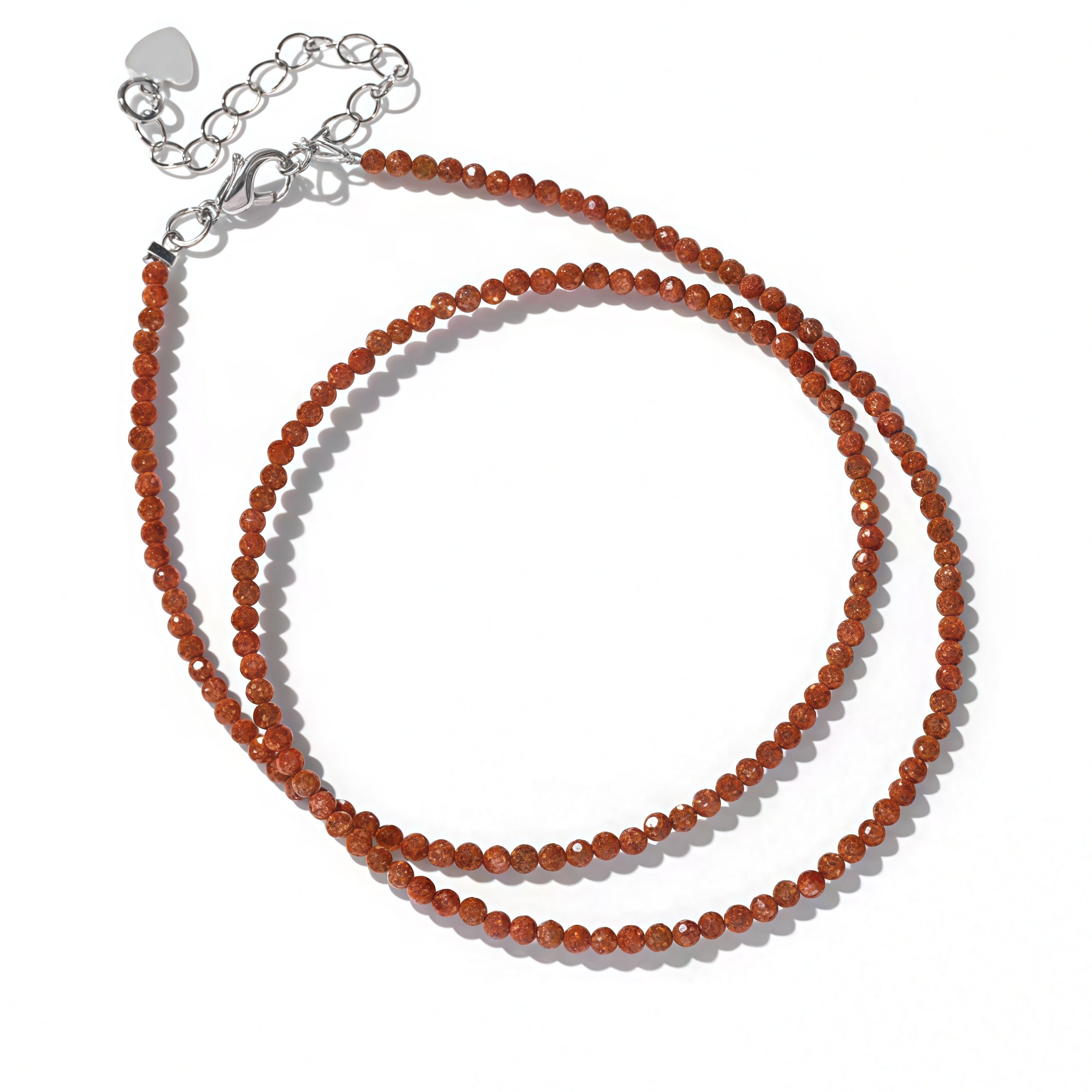2mm Shining Beads Stone Necklace Choker Jewelry