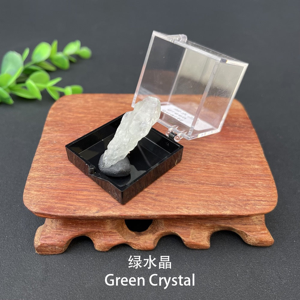Micro Mineral Box Raw Crystal Gemstone Collection Box