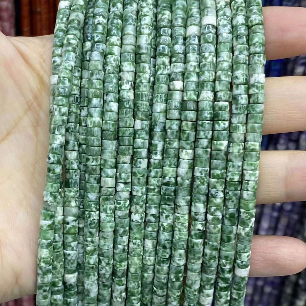 Heishi Rondelle Beads 2x4mm Quartz/Jasper/Agate/Crystal