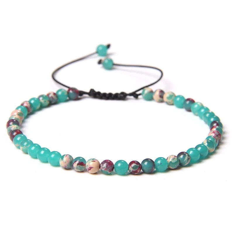 Beads Bracelet Adjustable Rope String Braided Bracelets 4mm 6mm 8mm