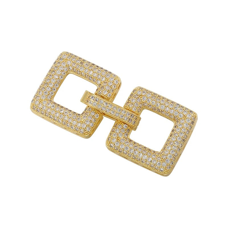 1 Pcs Hooks Accesories Supplies Brass Cubic Zirconia Connectors