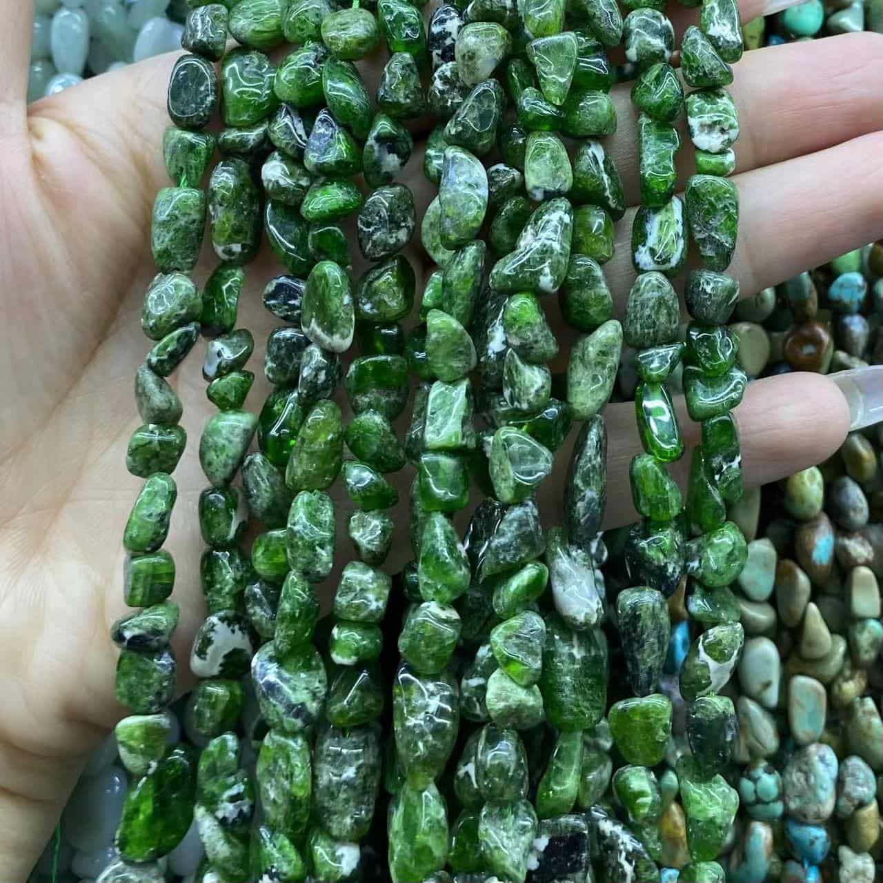 Nugget Smooth Beads 6-8mm Gemstone/Quartz/Jasper/Agate