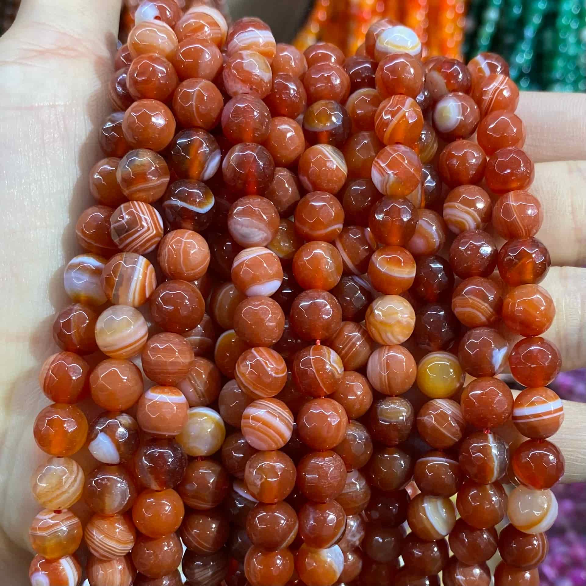 #1 Round Agate Beads 6mm/8mm/10mm/12mm
