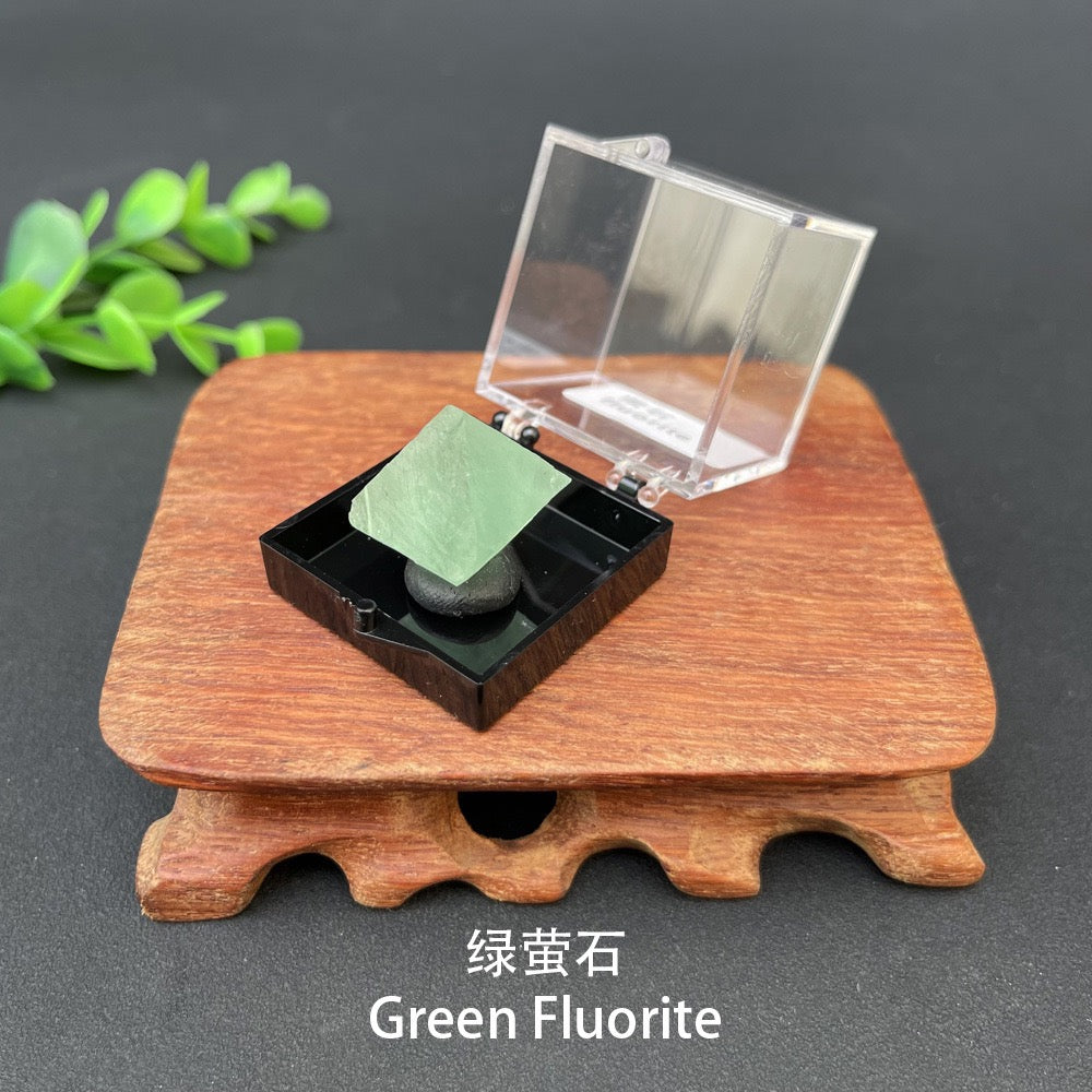 Micro Mineral Box Raw Crystal Gemstone Collection Box