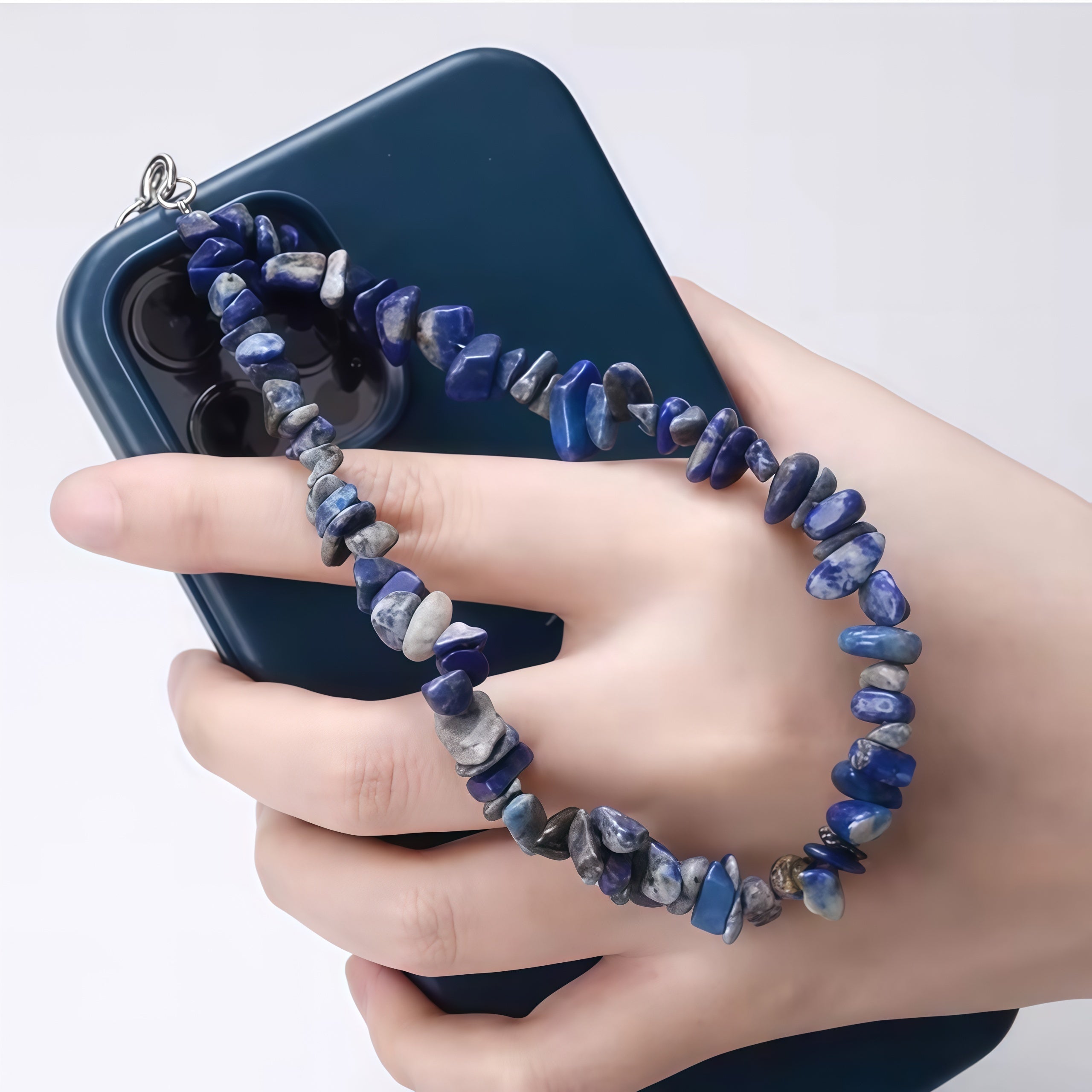 Creative Gravel Stone Phone Chain