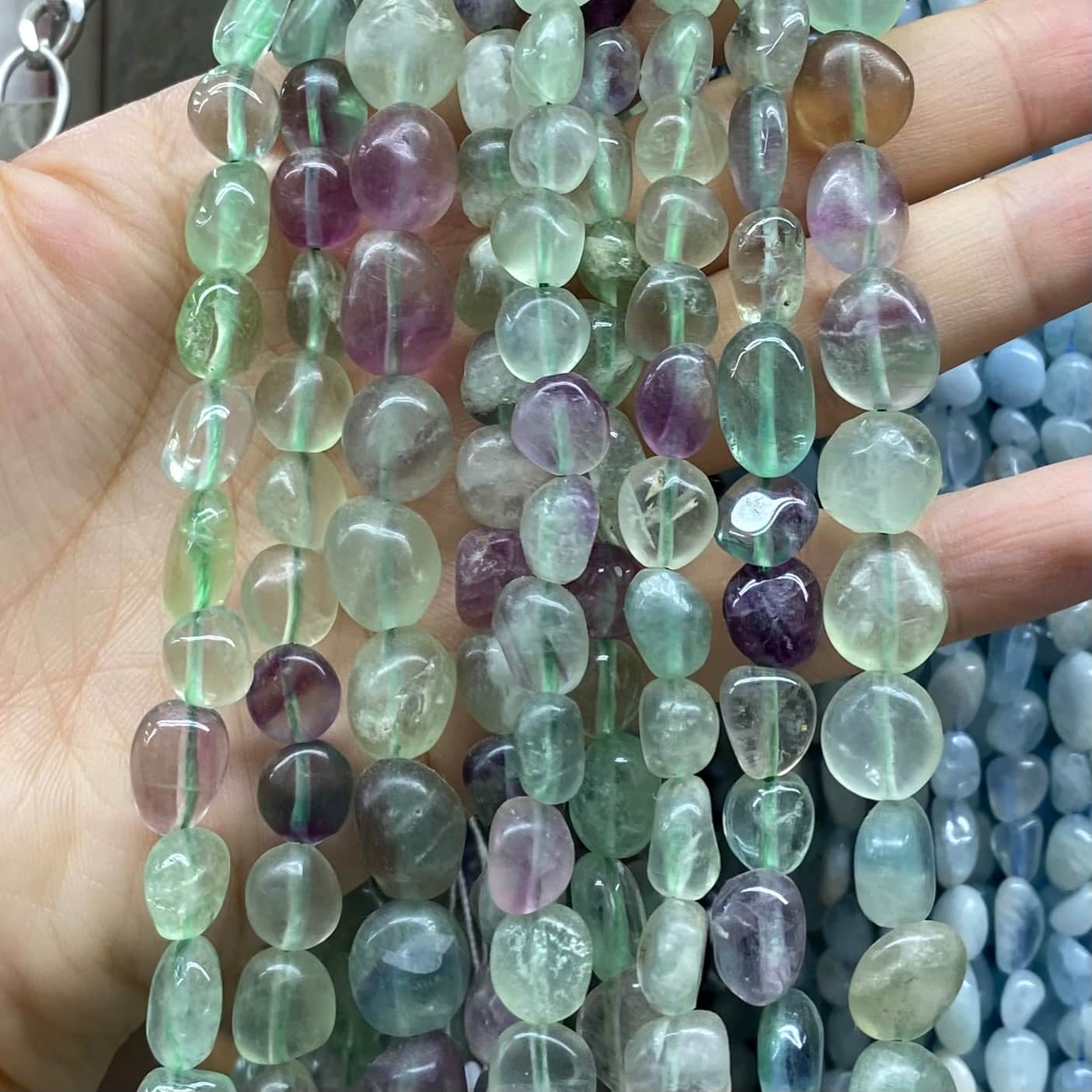 Nugget Smooth Beads 6-8mm Gemstone/Quartz/Jasper/Agate