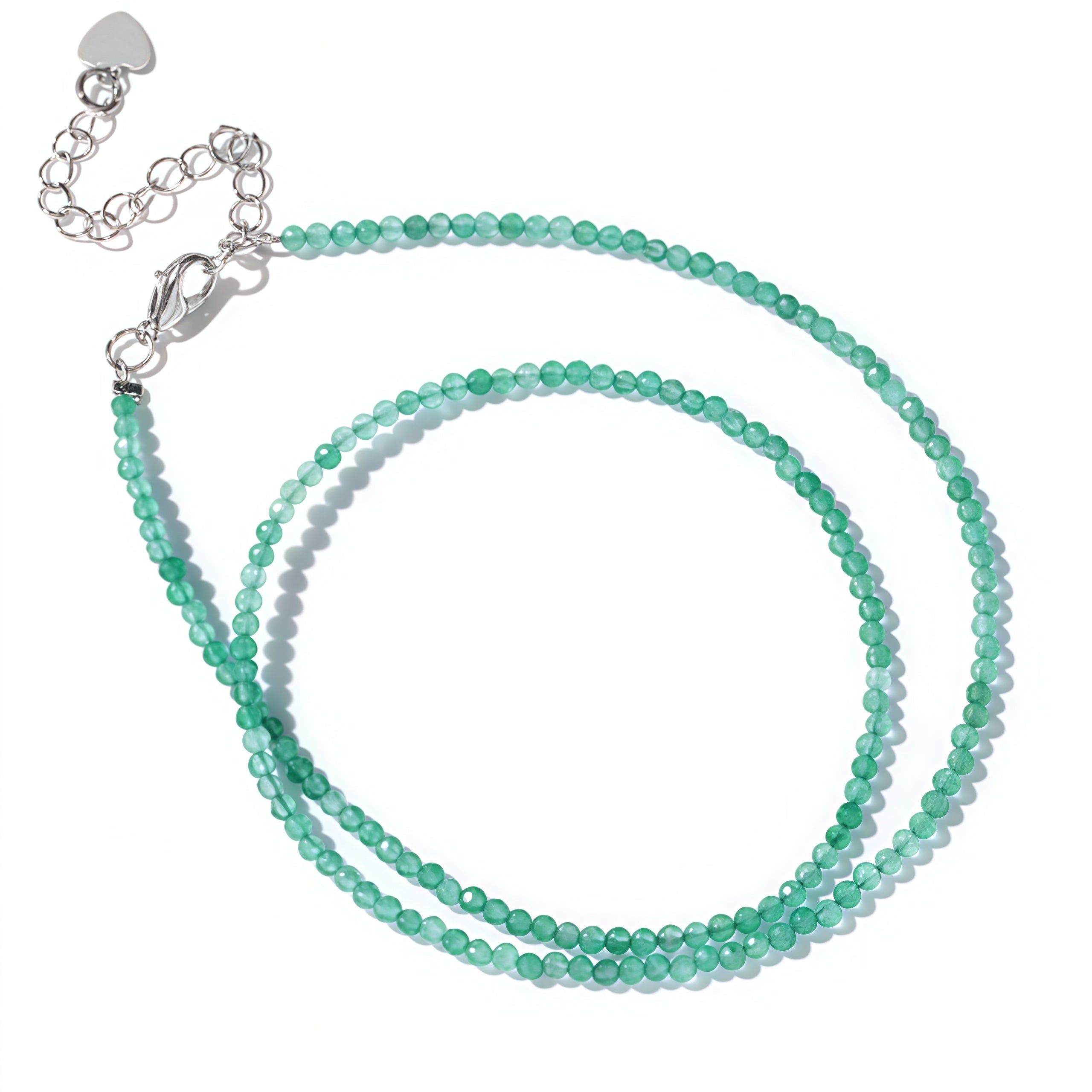 2mm Shining Beads Stone Necklace Choker Jewelry