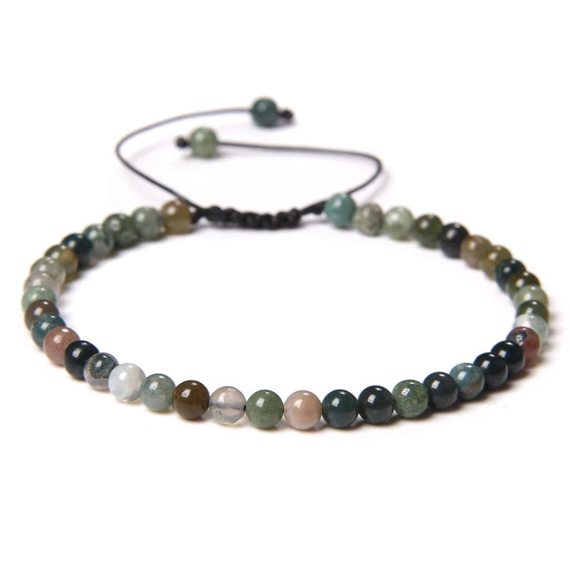 Beads Bracelet Adjustable Rope String Braided Bracelets 4mm 6mm 8mm
