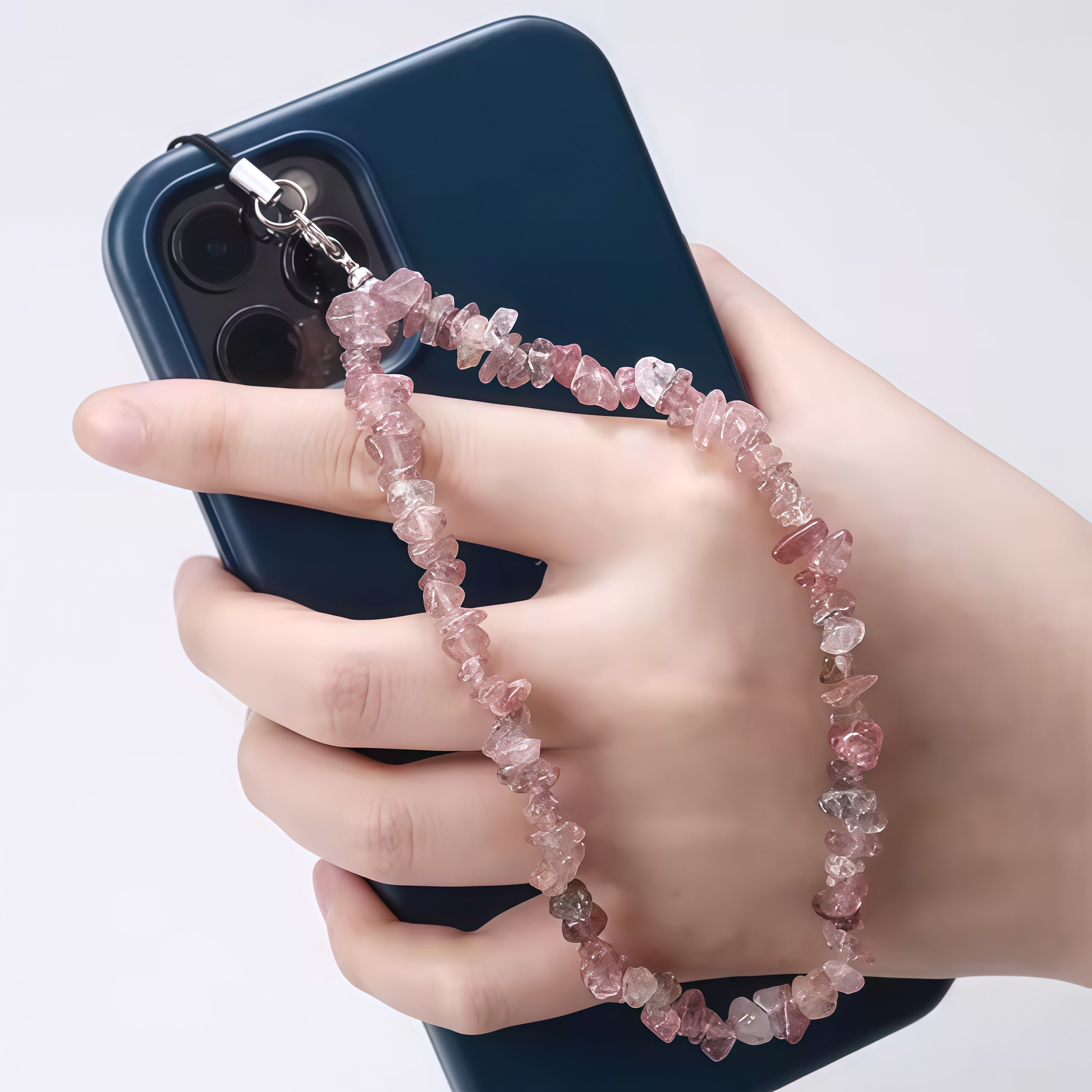 Creative Gravel Stone Phone Chain