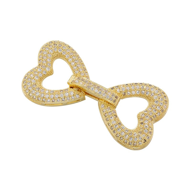 1 Pcs Hooks Accesories Supplies Brass Cubic Zirconia Connectors