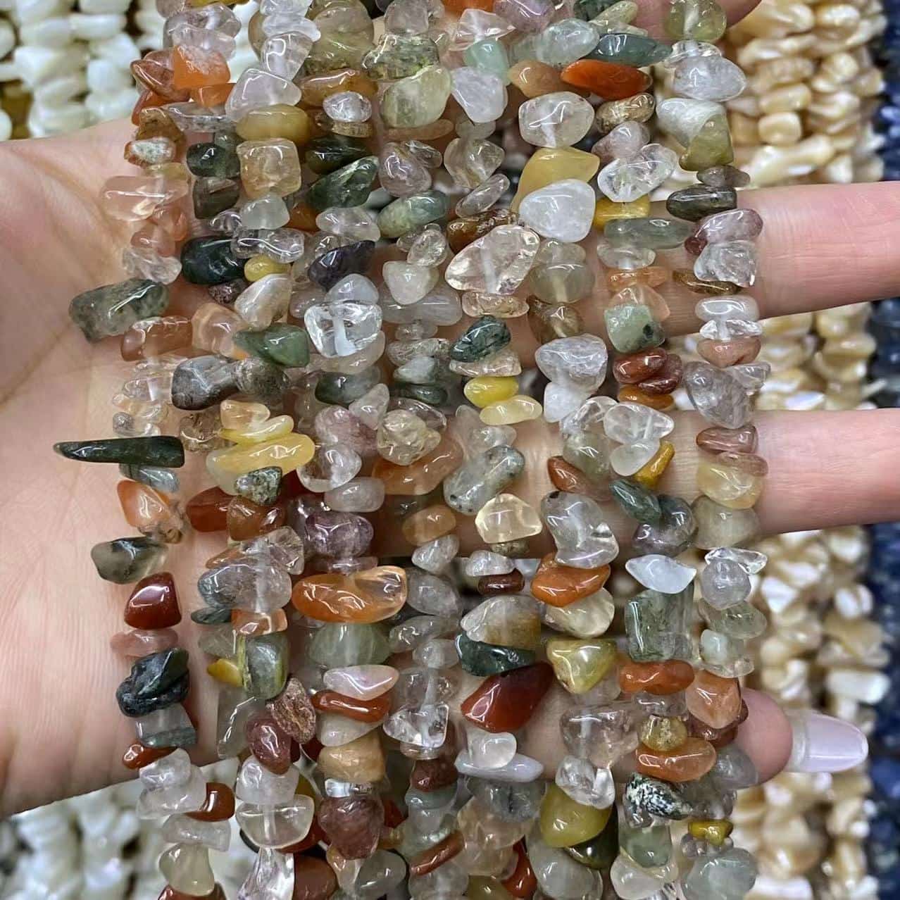 Freeform Chip Beads 3-8mm Gemstone/Quartz/Jasper/Agate