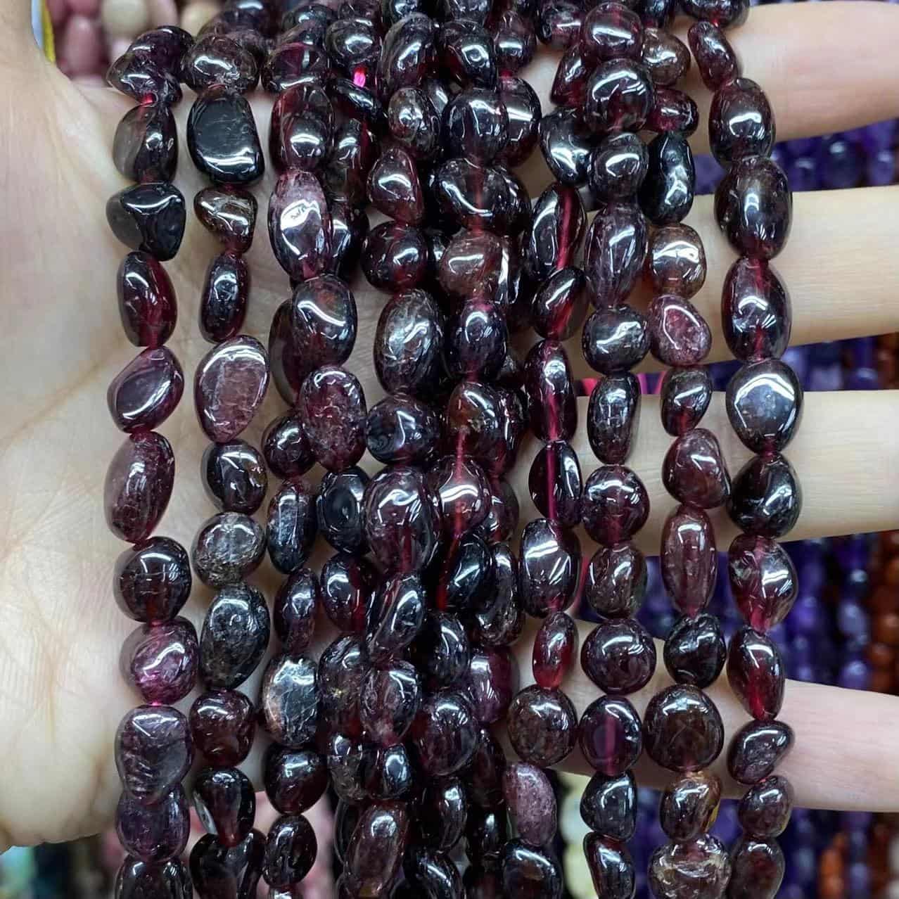 Nugget Smooth Beads 6-8mm Gemstone/Quartz/Jasper/Agate