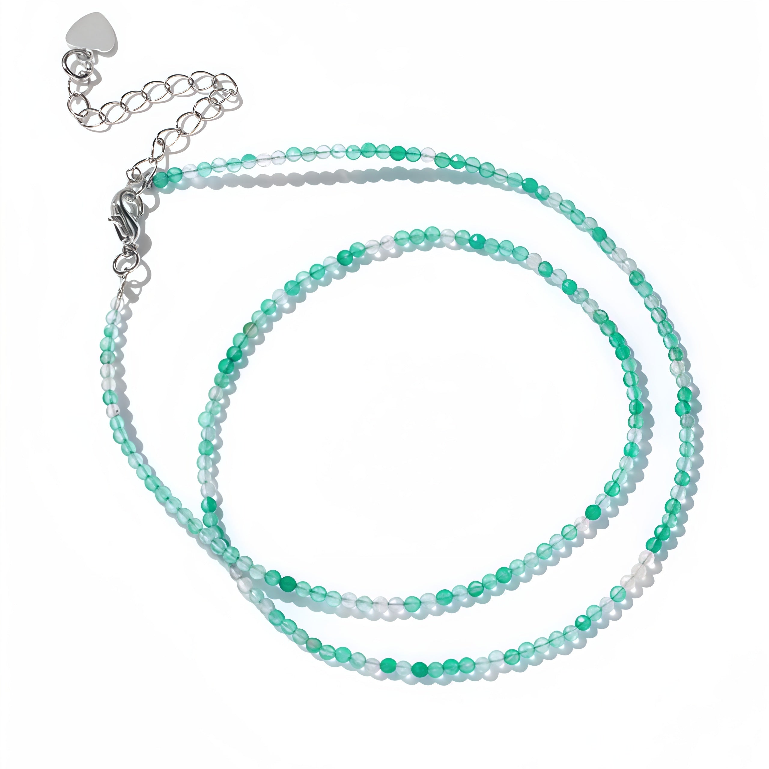 2mm Shining Beads Stone Necklace Choker Jewelry