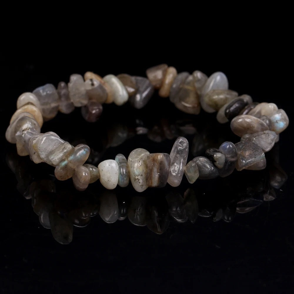 Chip Bead Stretch Bracelet 7.5inch