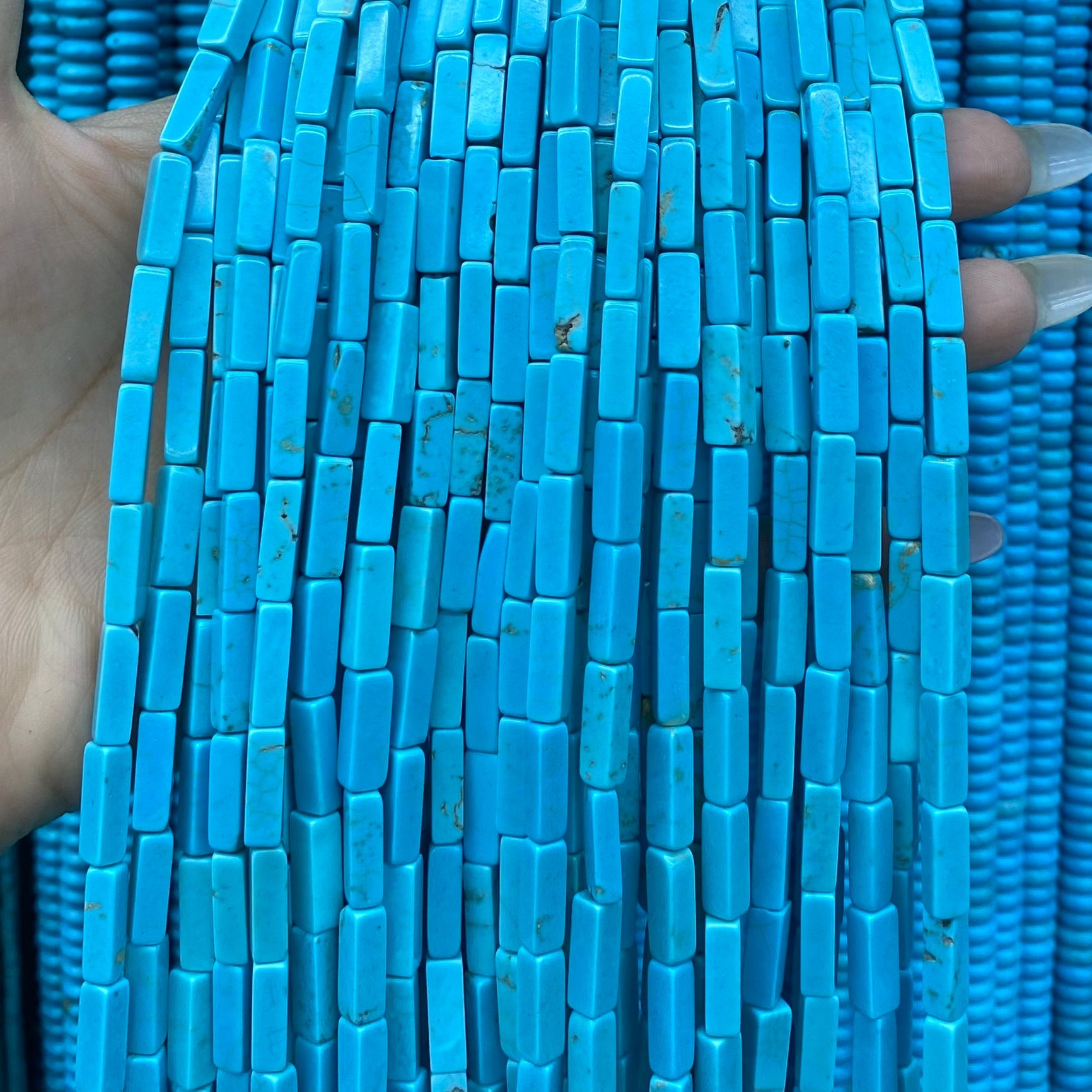 Turquoise Loose Beads Round Fcaeted Rice Rondelle Flat Oval Irregular Shape Beads