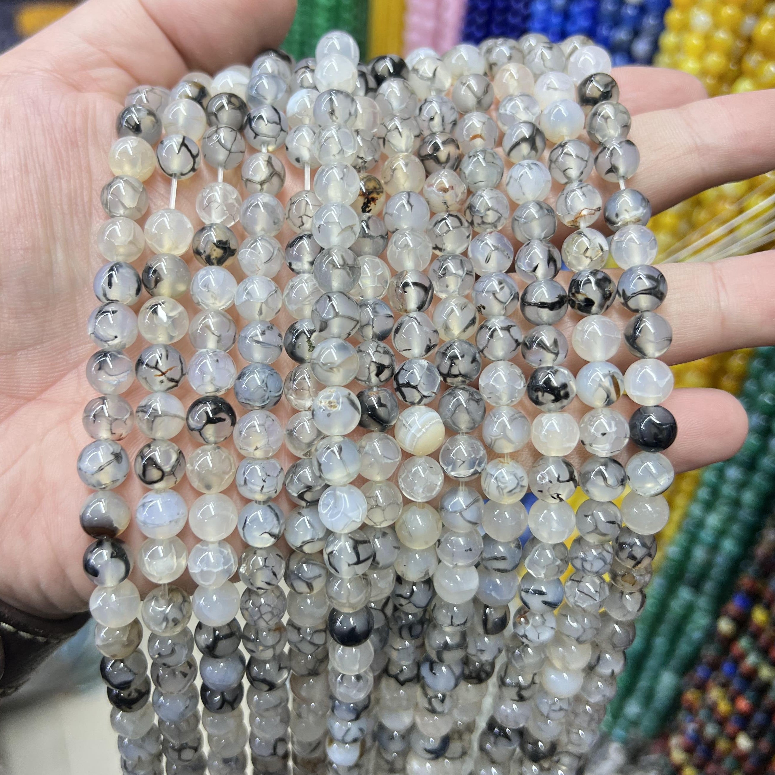 $2.5--8mm semi precious beads #1 Free Shipping