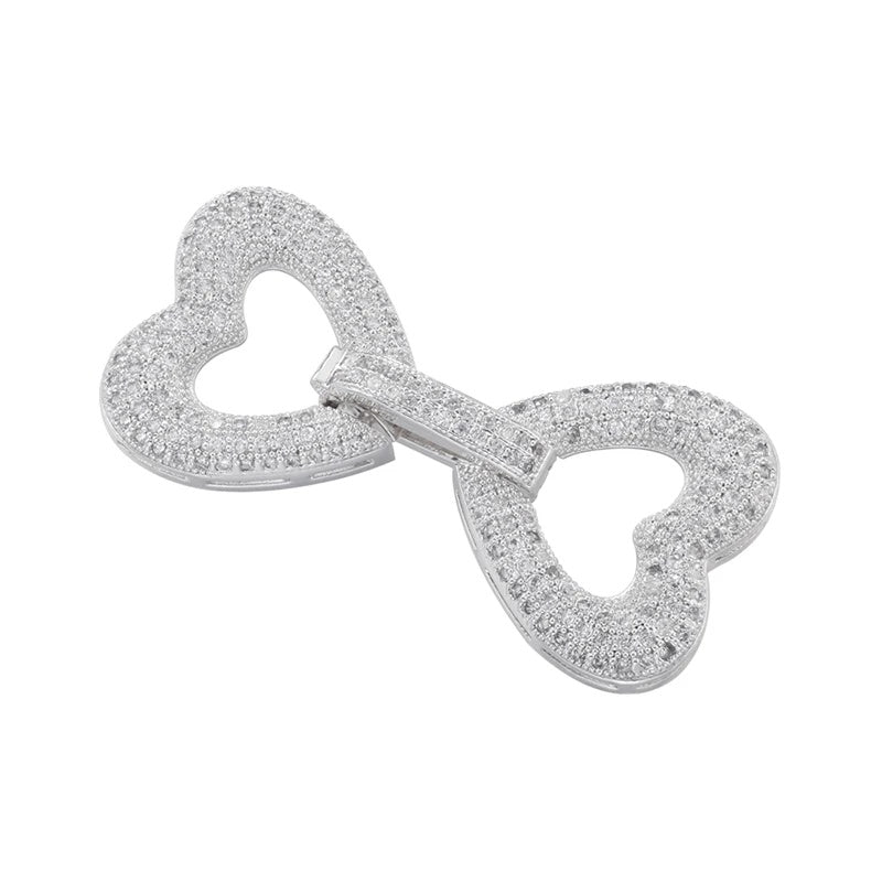 1 Pcs Hooks Accesories Supplies Brass Cubic Zirconia Connectors
