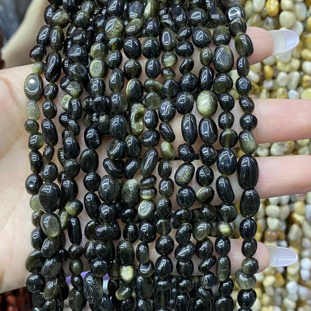 Nugget Smooth Beads 6-8mm Gemstone/Quartz/Jasper/Agate
