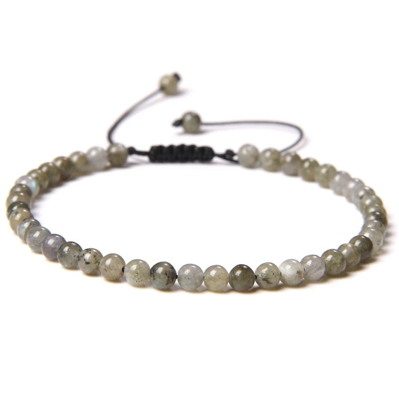 Beads Bracelet Adjustable Rope String Braided Bracelets 4mm 6mm 8mm