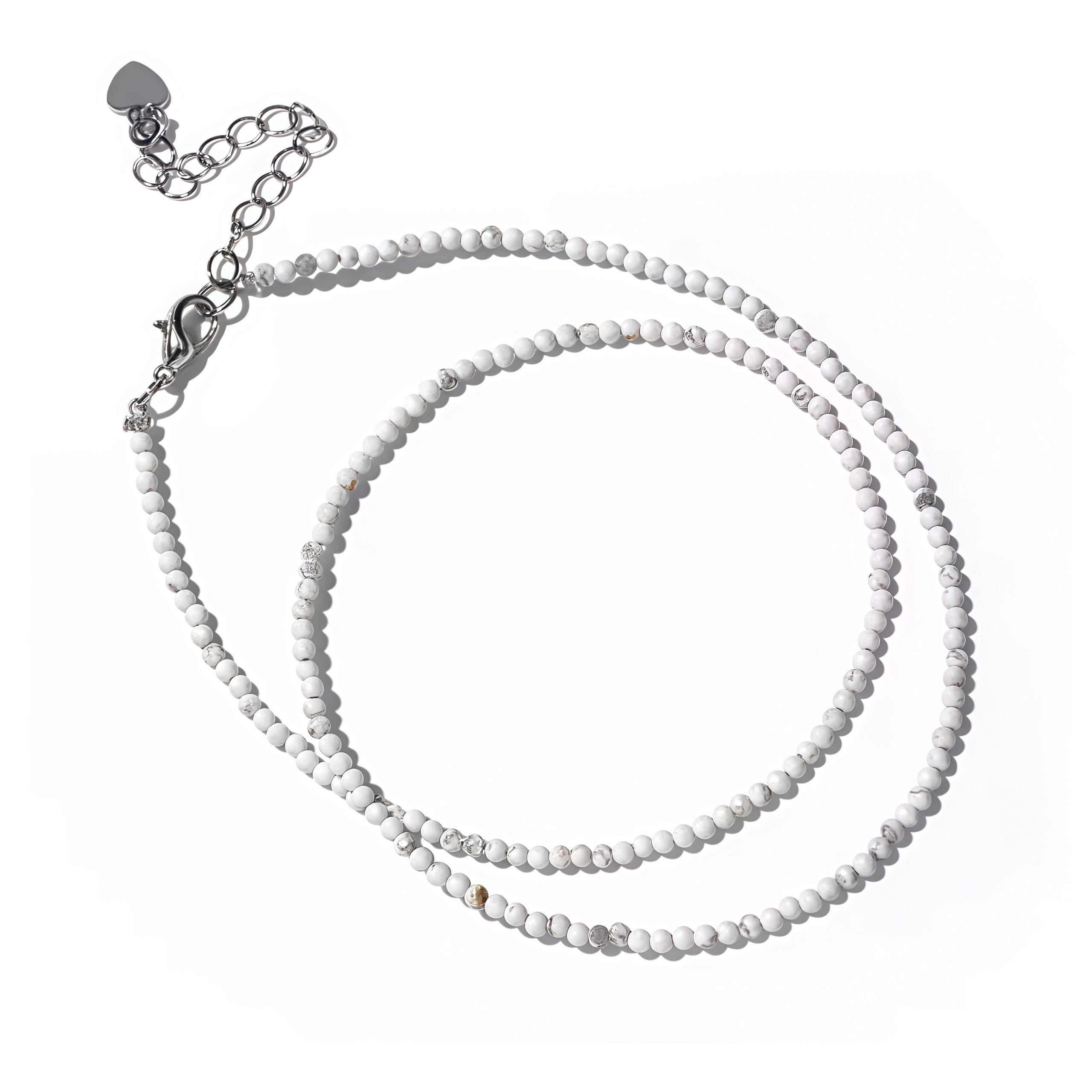 2mm Shining Beads Stone Necklace Choker Jewelry