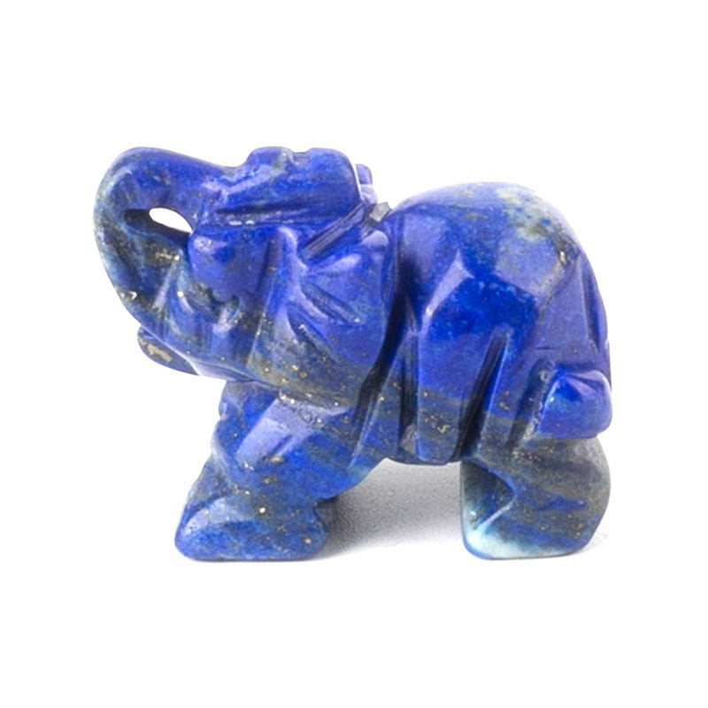 Elephant Figurine Hand Carved Animal Figurine