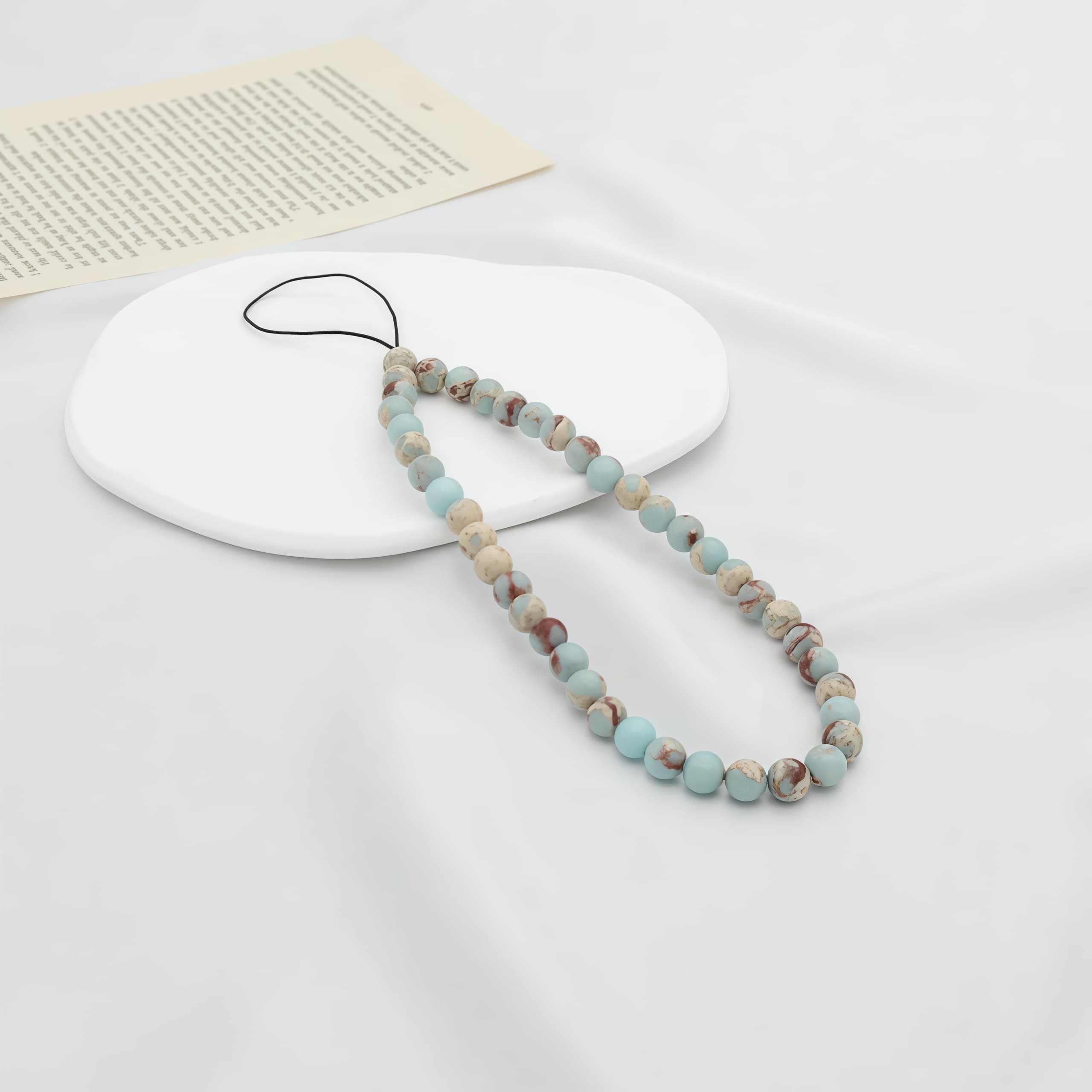 6MM Beaded Phone Chain New Anti Lost Phone Strap 32cm