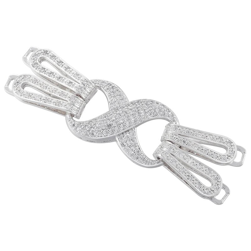 1 Pcs Hooks Accesories Supplies Brass Cubic Zirconia Connectors