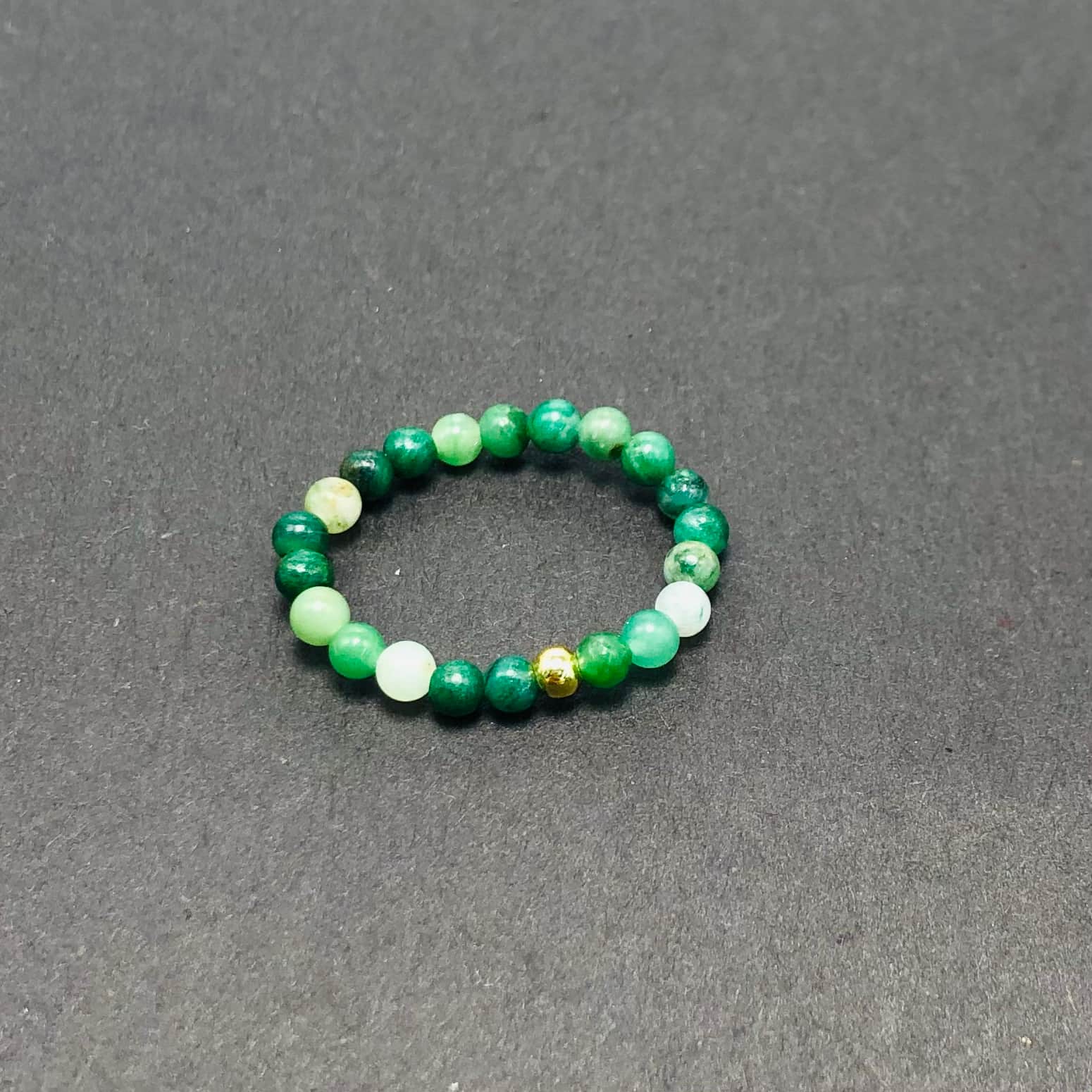 3mm Multi Round Bead Ring Elastic Rings Stackable