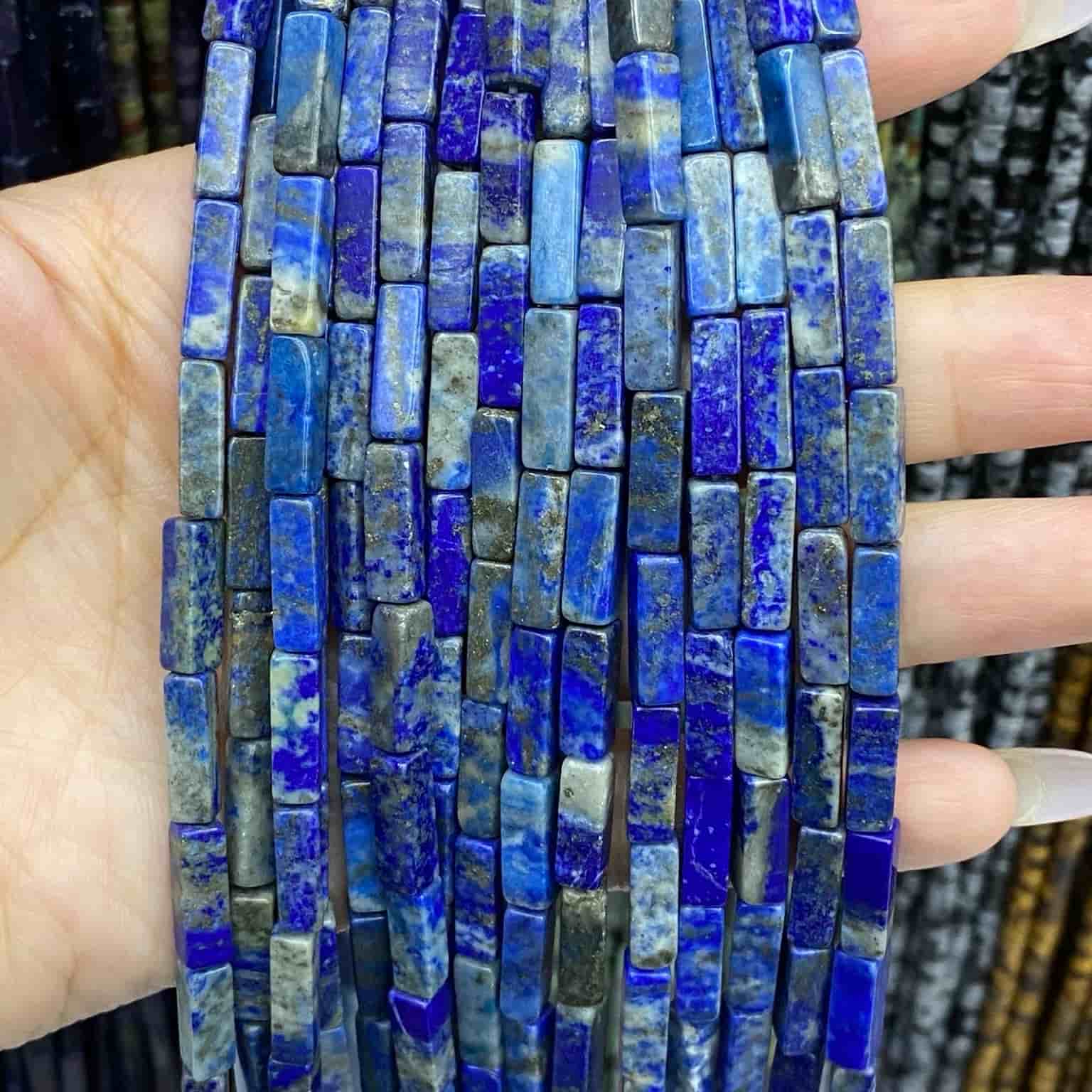Square Tube Beads 4x13mm Quartz/Jasper/Agate/Crystal