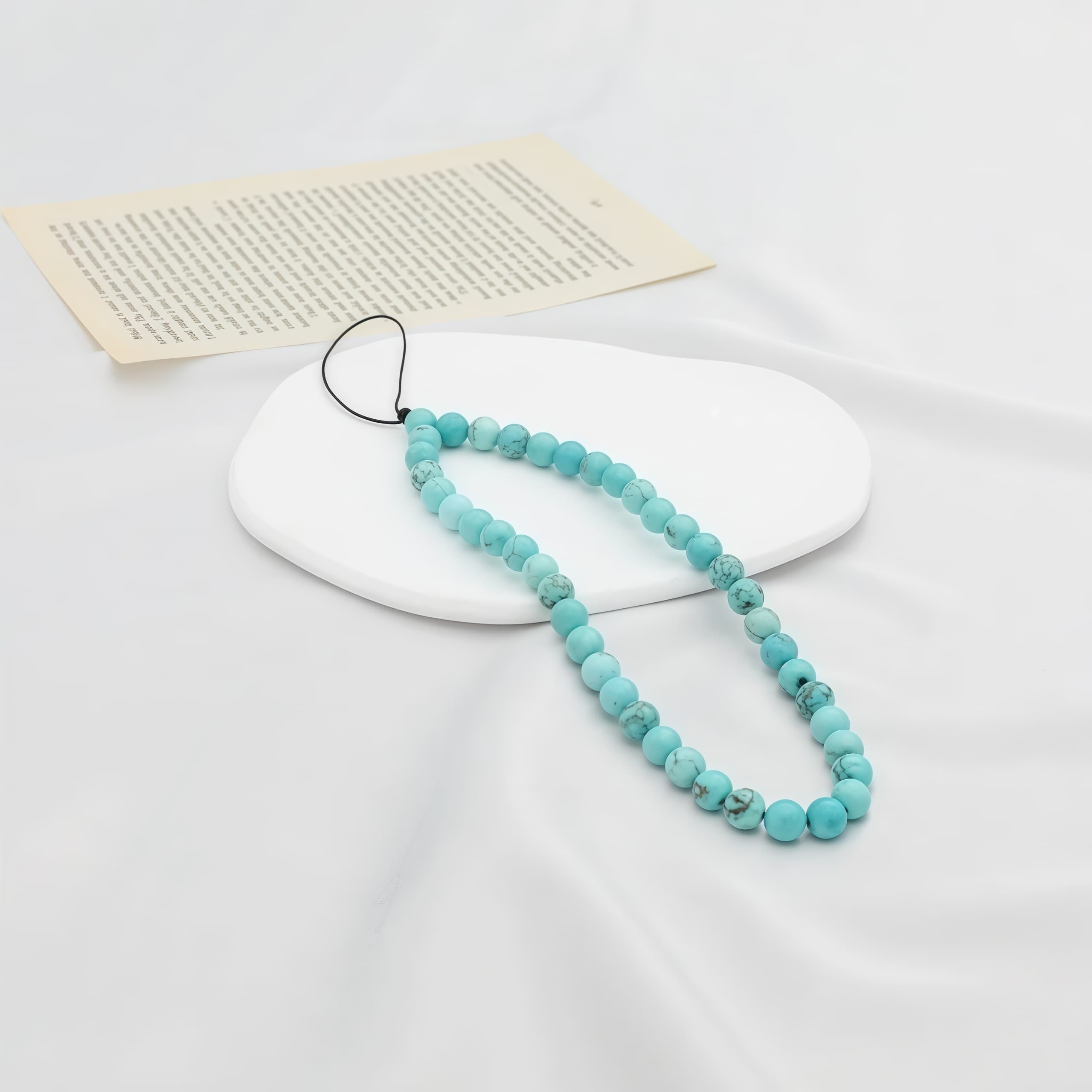 6MM Beaded Phone Chain New Anti Lost Phone Strap 32cm