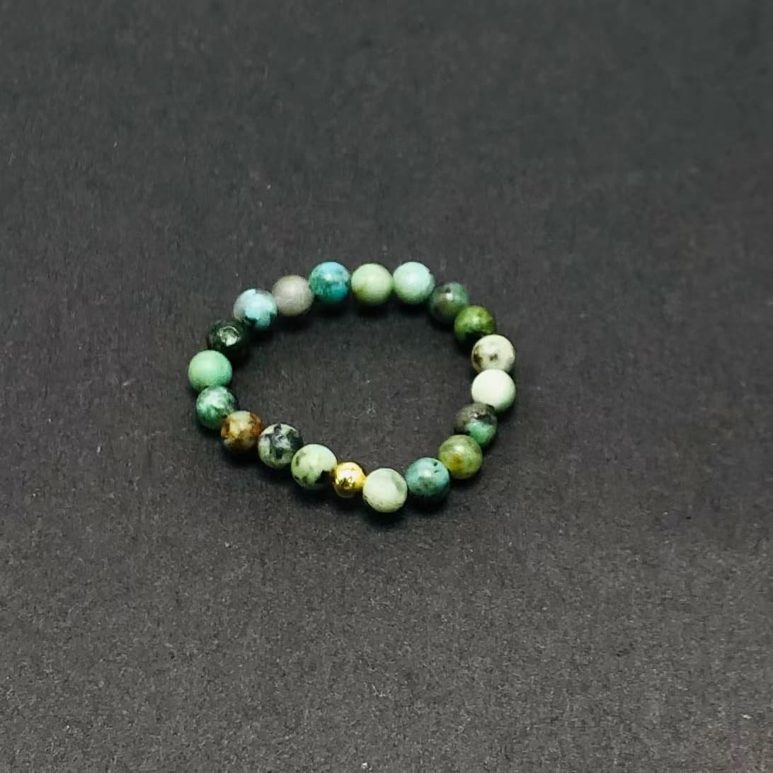 3mm Multi Round Bead Ring Elastic Rings Stackable