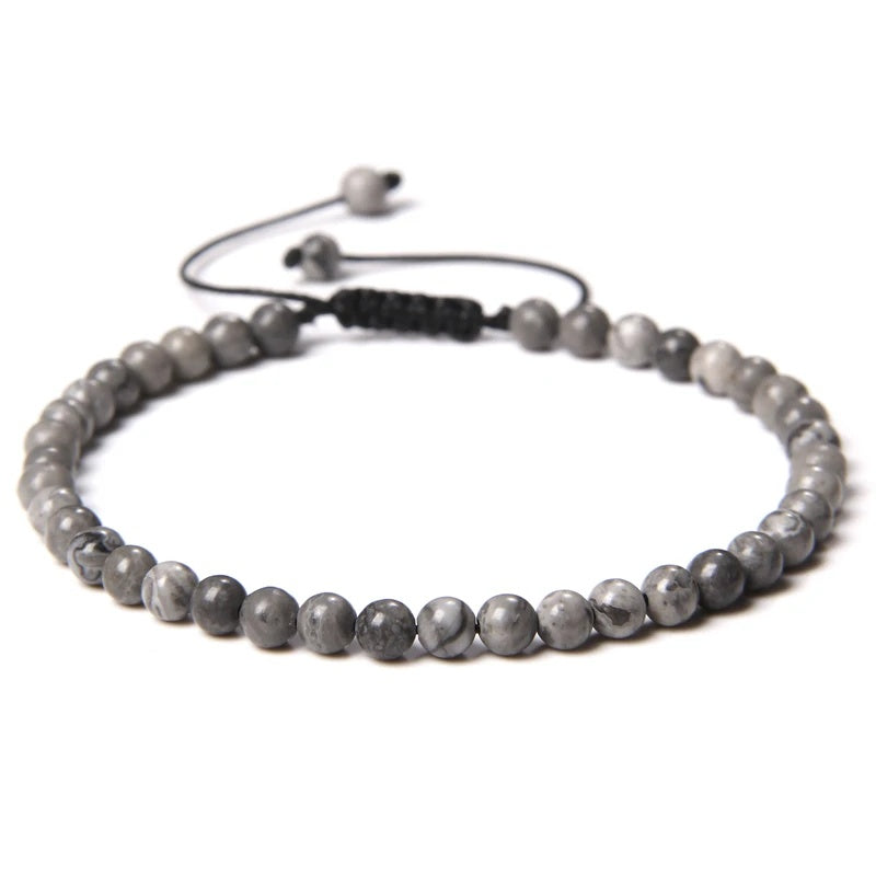 Beads Bracelet Adjustable Rope String Braided Bracelets 4mm 6mm 8mm