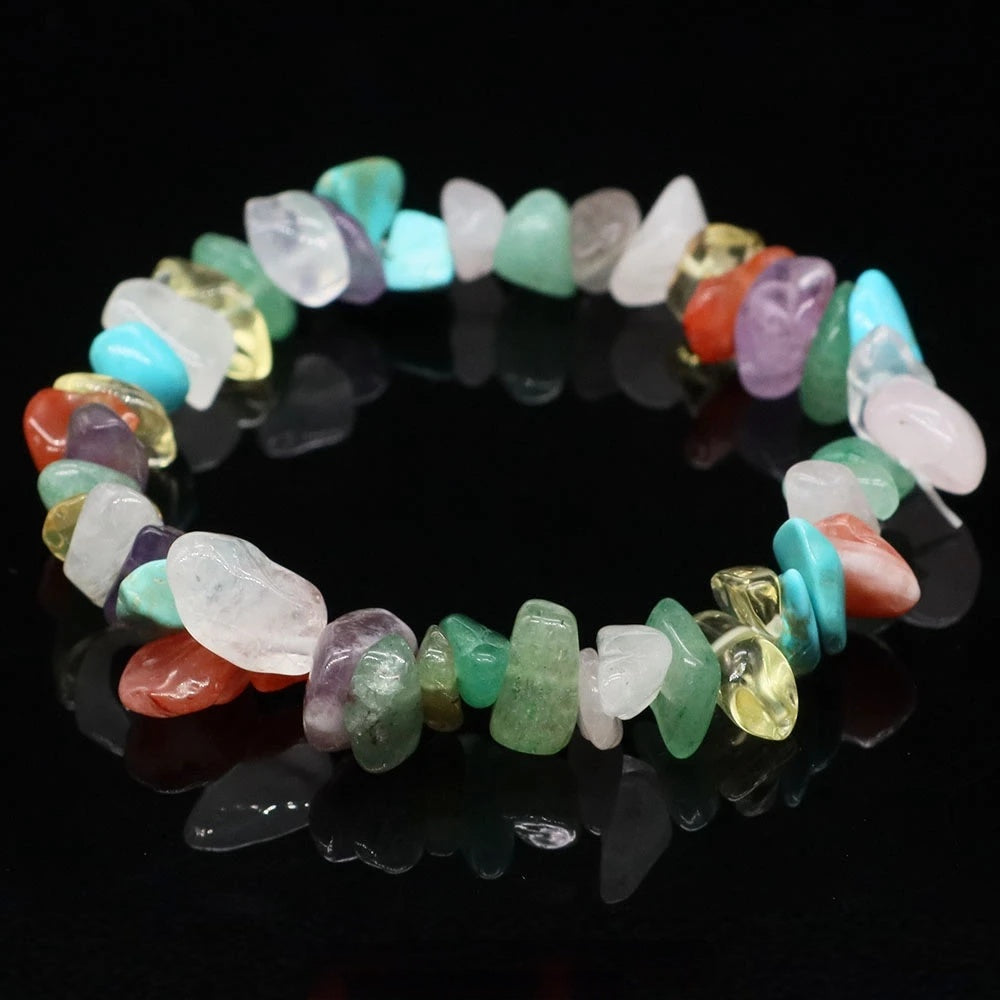 Chip Bead Stretch Bracelet 7.5inch