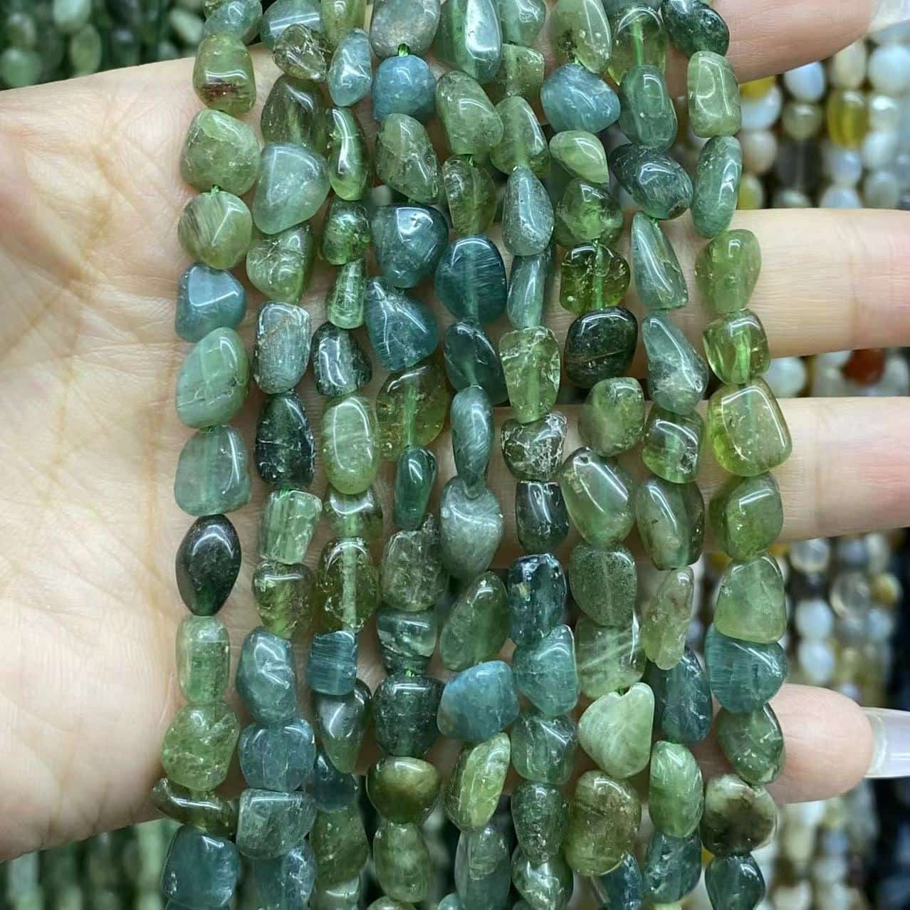 Nugget Smooth Beads 6-8mm Gemstone/Quartz/Jasper/Agate