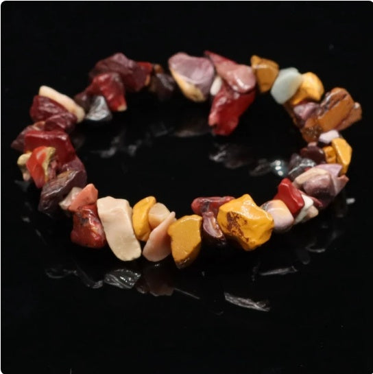 Chip Bead Stretch Bracelet 7.5inch