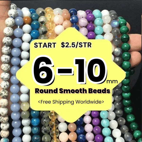 Round Beads 6mm 8mm 10mm  Free Shipping