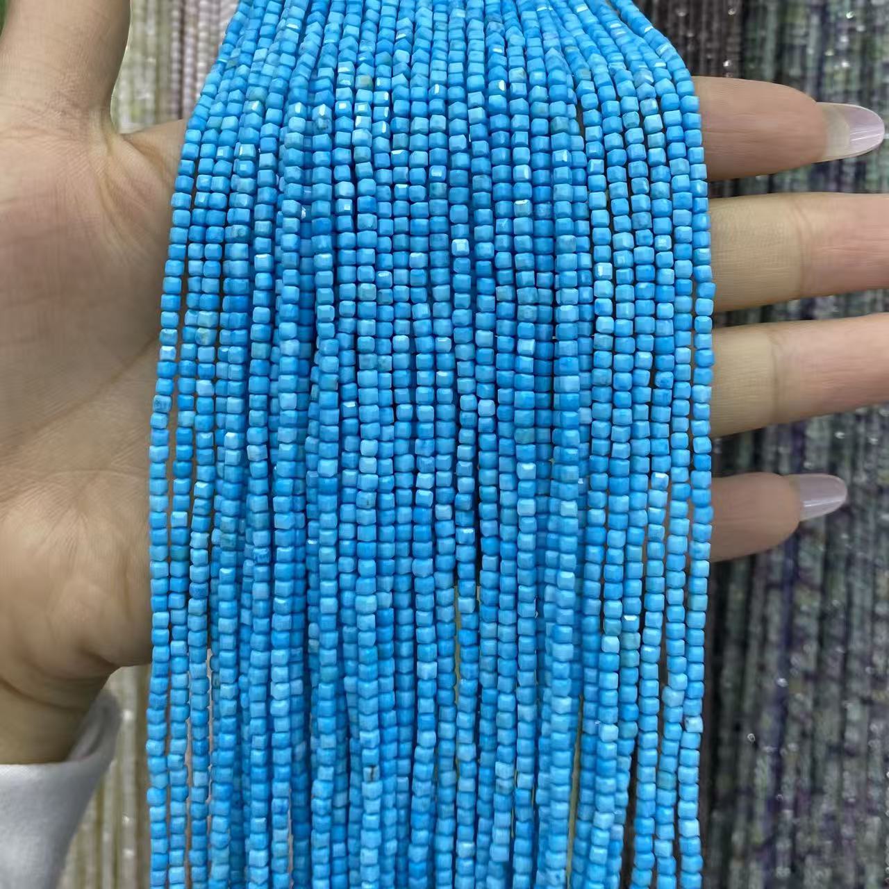 Turquoise Loose Beads Round Fcaeted Rice Rondelle Flat Oval Irregular Shape Beads