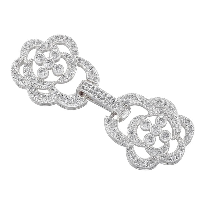 1 Pcs Hooks Accesories Supplies Brass Cubic Zirconia Connectors