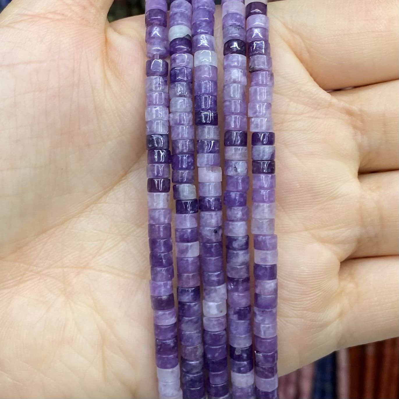 Heishi Rondelle Beads 2x4mm Quartz/Jasper/Agate/Crystal