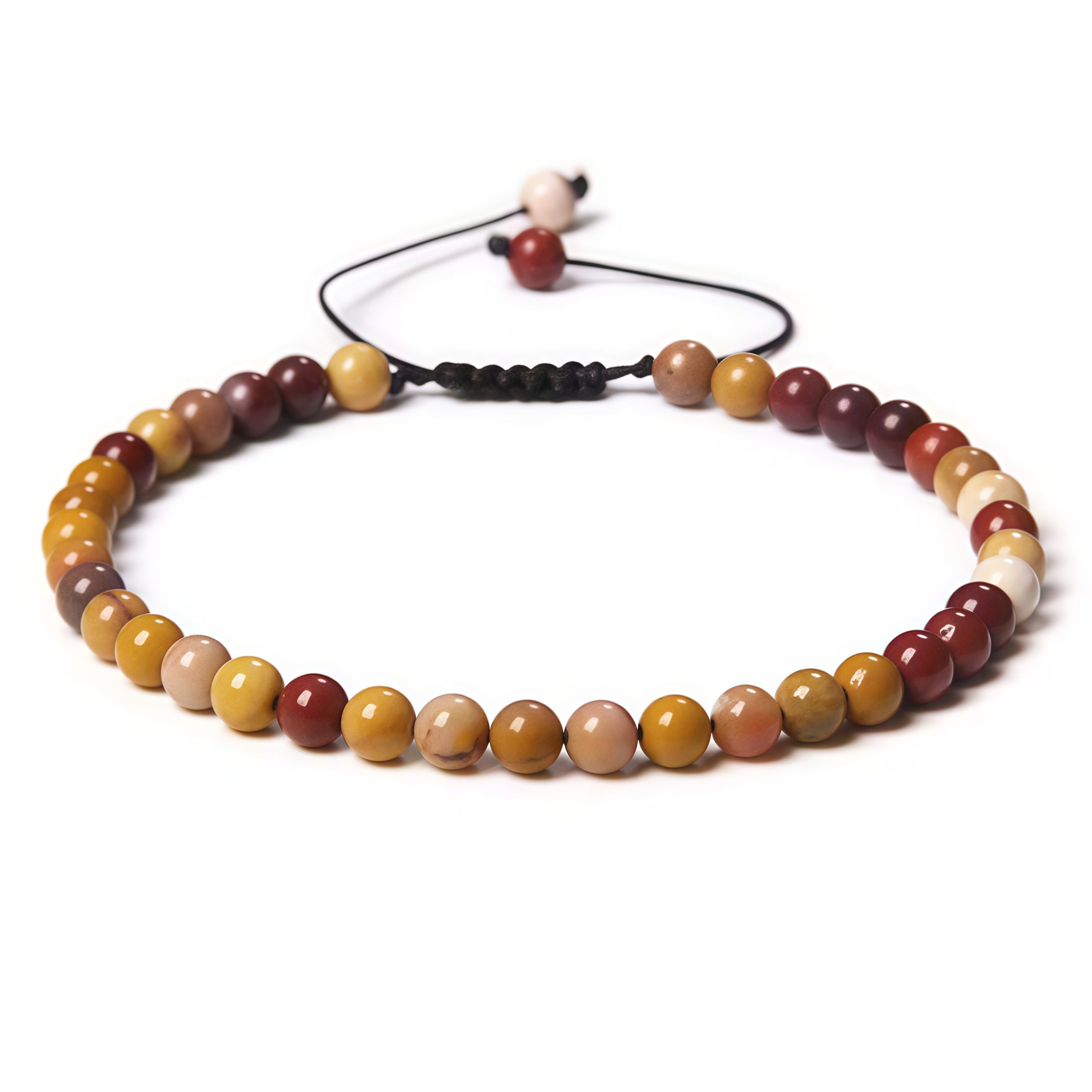 Beads Bracelet Adjustable Rope String Braided Bracelets 4mm 6mm 8mm