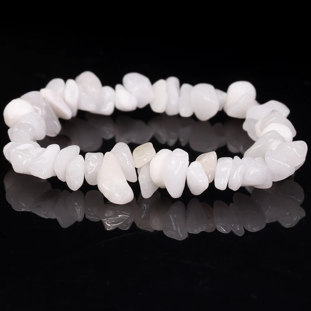 Chip Bead Stretch Bracelet 7.5inch