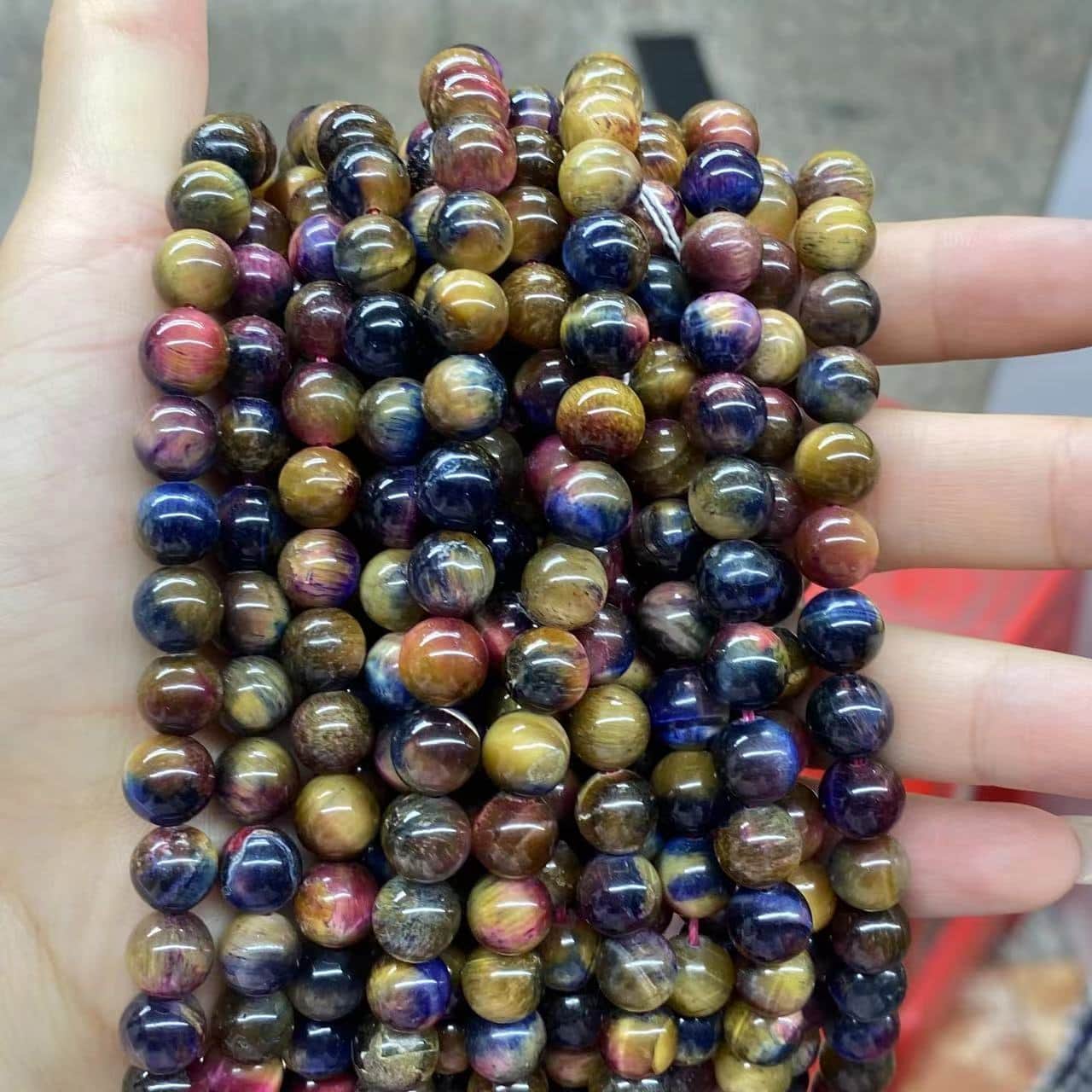Colorful Tiger Eye Beads 4mm/6mm/8mm/10mm