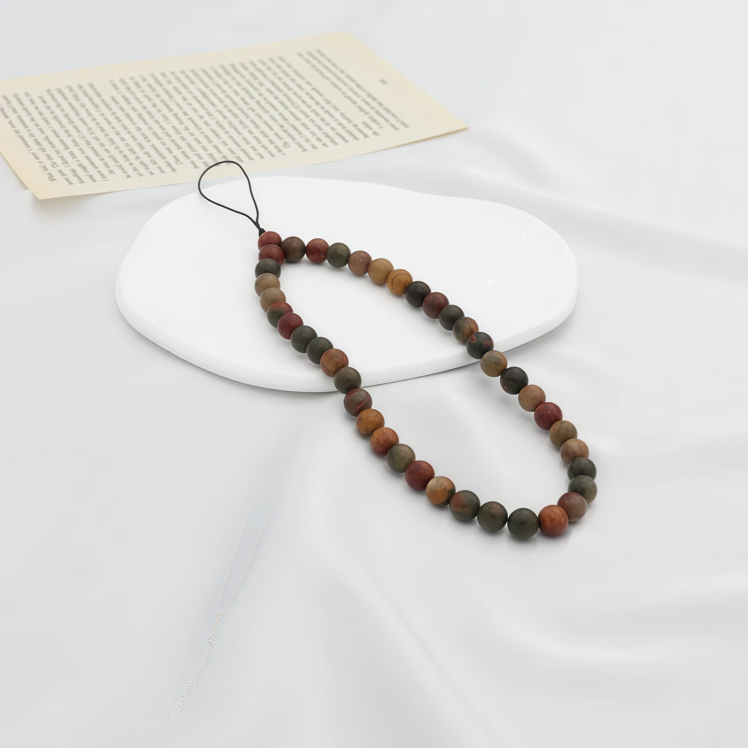 6MM Beaded Phone Chain New Anti Lost Phone Strap 32cm