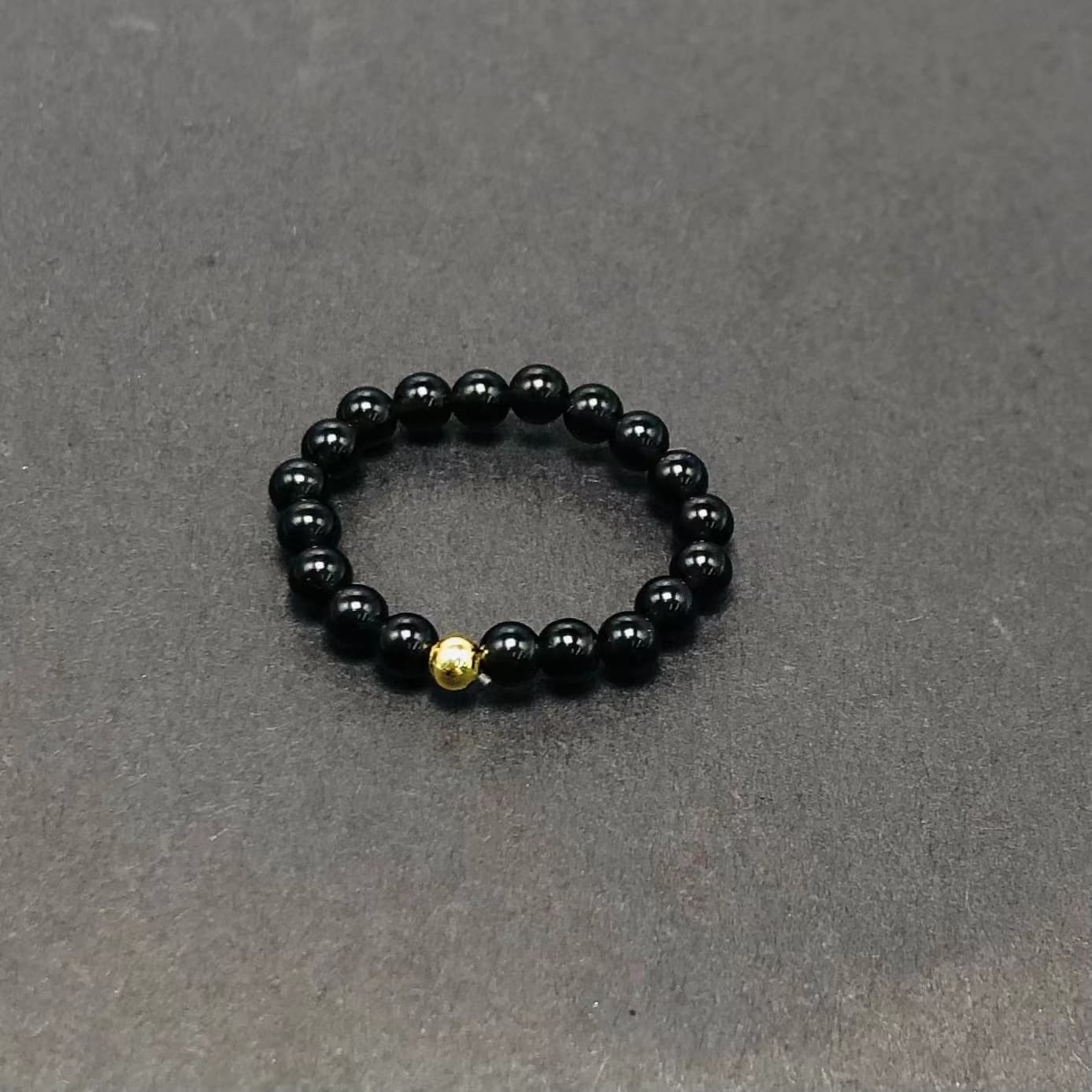 3mm Multi Round Bead Ring Elastic Rings Stackable