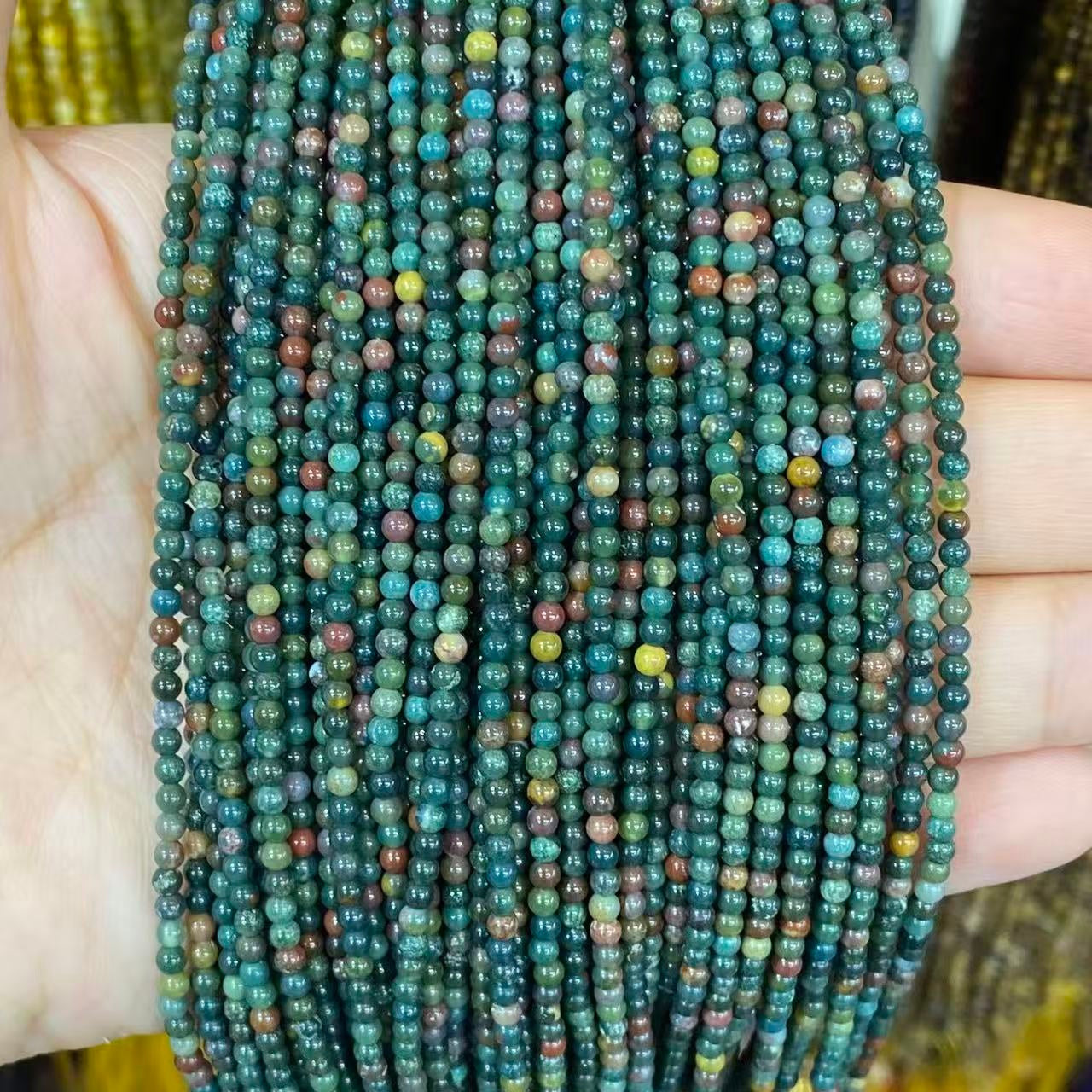Tiny Round Smooth Beads Gemstone/Quartz/Jasper/Agate 2mm 3mm 4mm