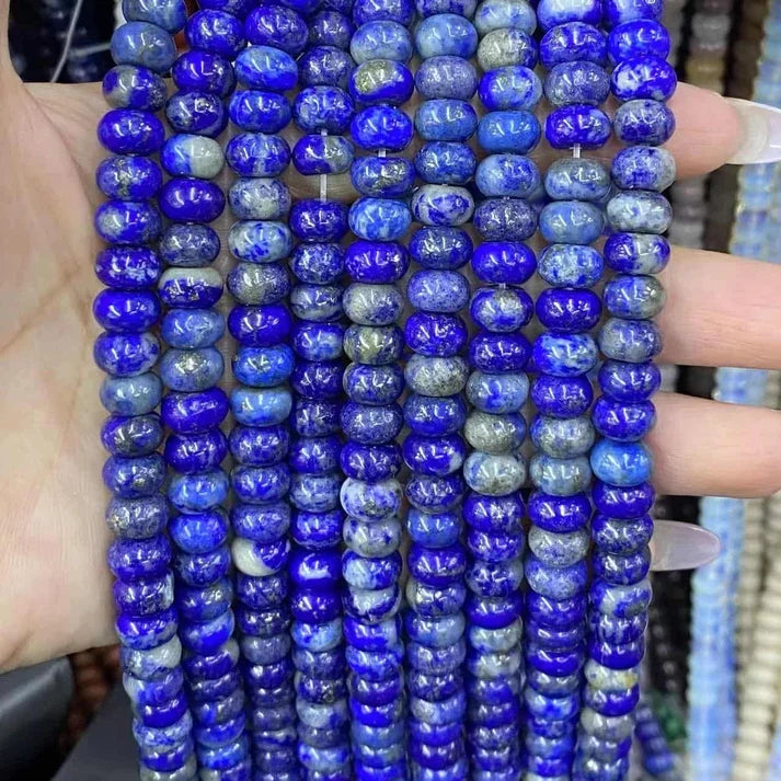 Smooth Rondelle Lapis Beads