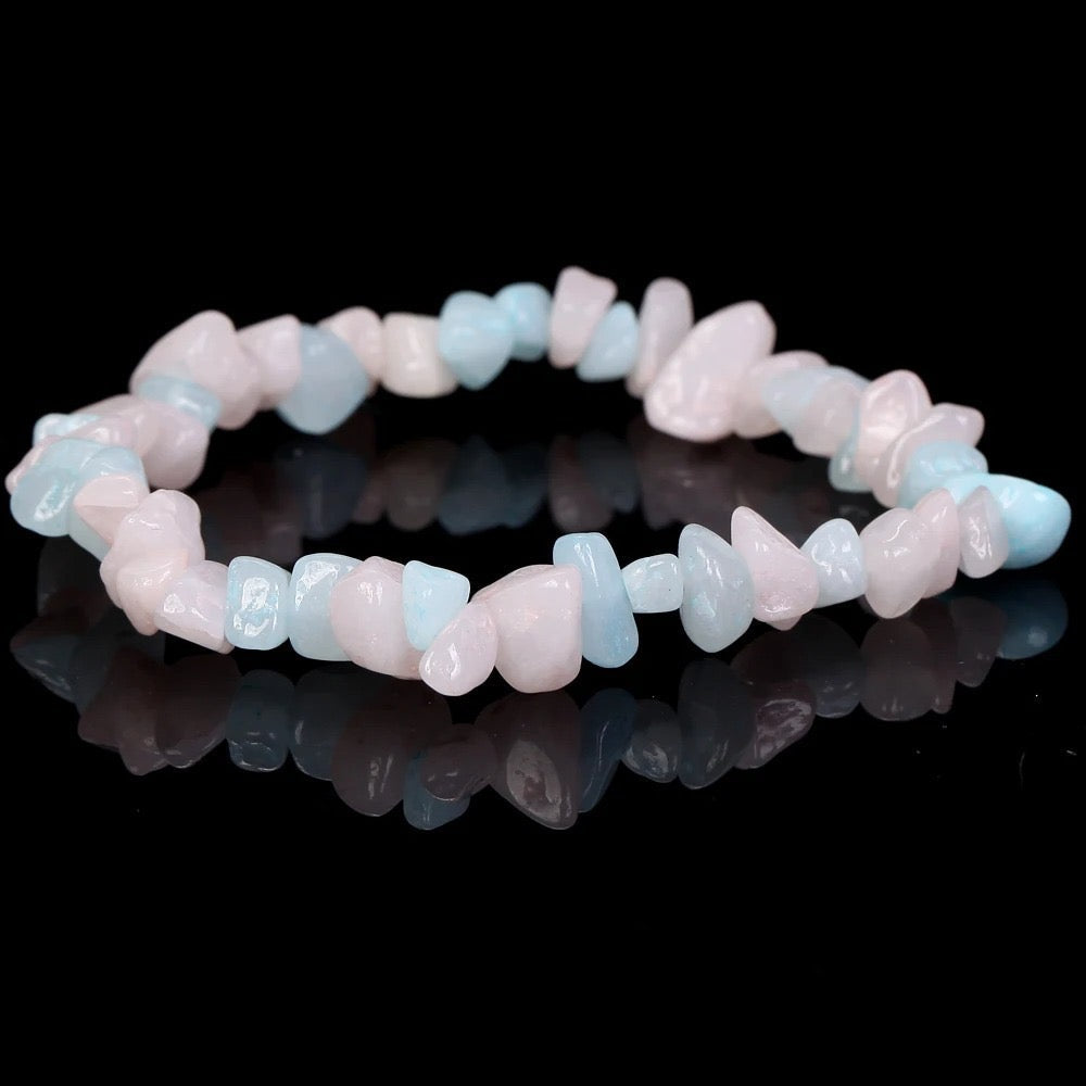 Chip Bead Stretch Bracelet 7.5inch