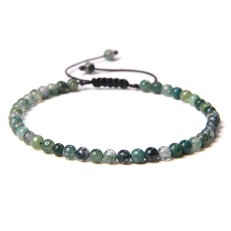 Beads Bracelet Adjustable Rope String Braided Bracelets 4mm 6mm 8mm