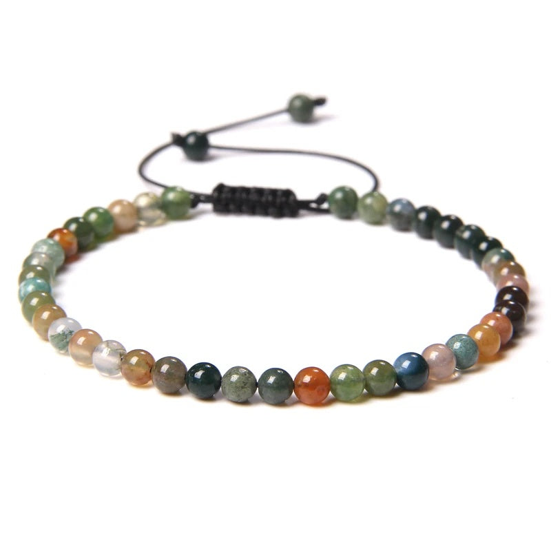 Beads Bracelet Adjustable Rope String Braided Bracelets 4mm 6mm 8mm